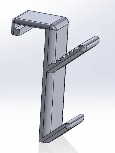 Optimized office cubicle hook