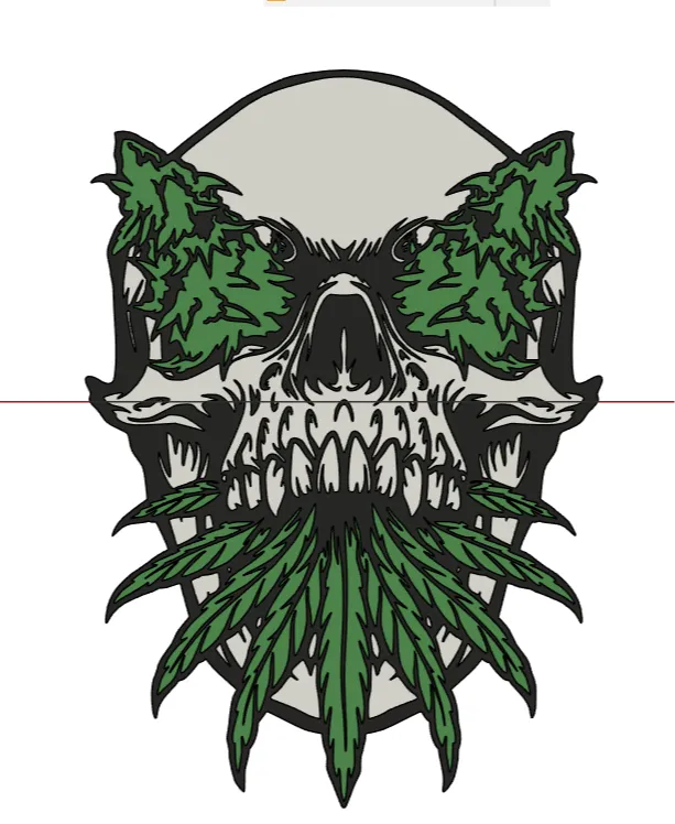 Weed Skull Coaster/Wall Art