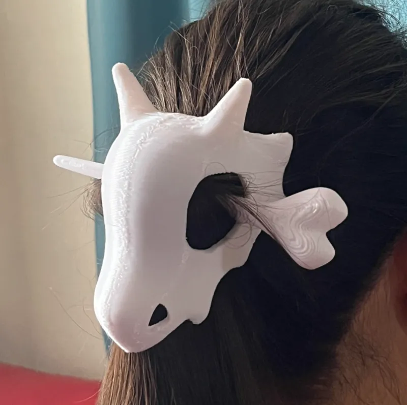 Cubone Skull Hair pin