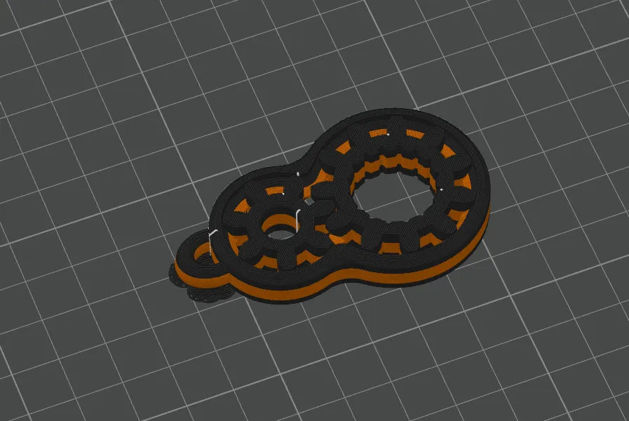 Gear Fidget Keychain