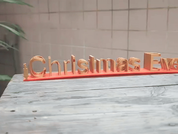Christmas Eve to Christmas DAY 圣诞前夕到圣诞日（一次换色，无擦料塔）
