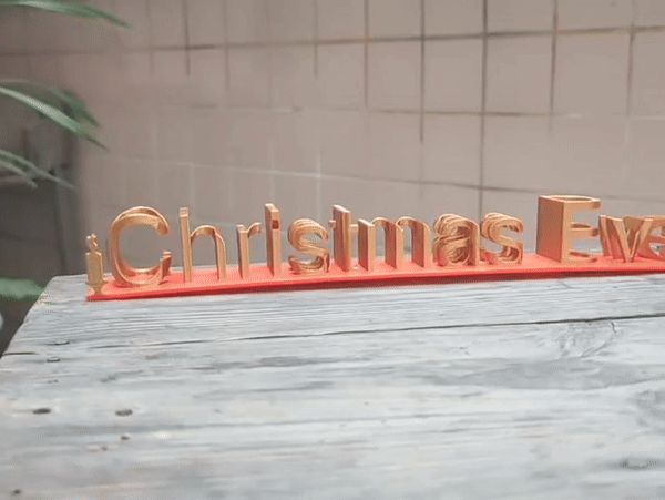 Christmas Eve to Christmas DAY 圣诞前夕到圣诞日（一次换色，无擦料塔）
