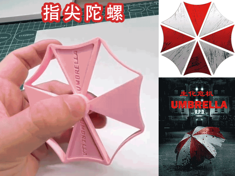 指尖陀螺解压玩具 保护伞