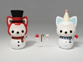 阿狸圣诞雪人