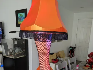 Recreated Christmas Story Leg Lamp Screen Accurate