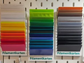 Halter Filamentkarten 30 Stück Ikea Skadis