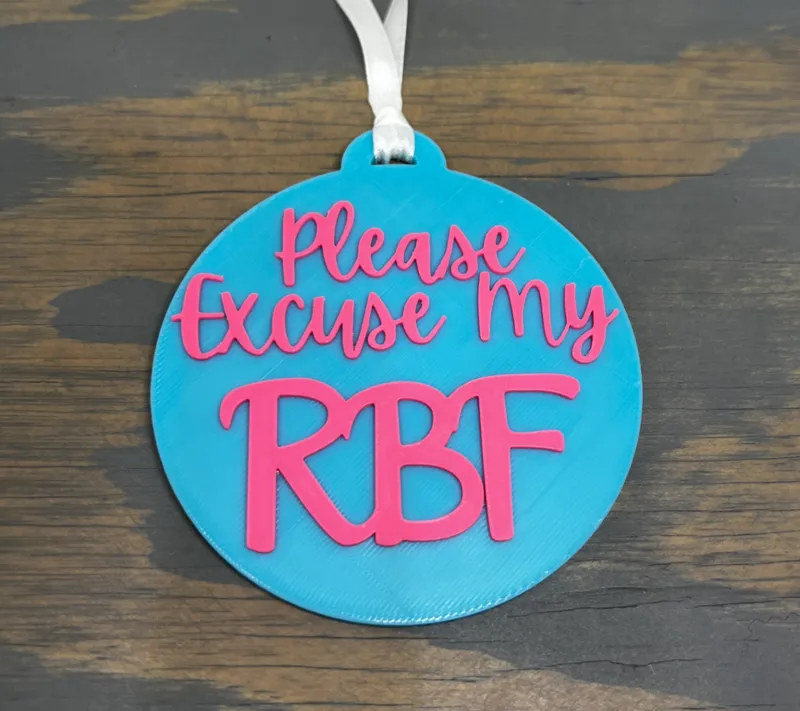 Please Excuse My RBF Ornament