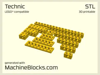 Technic Bricks STL Generator