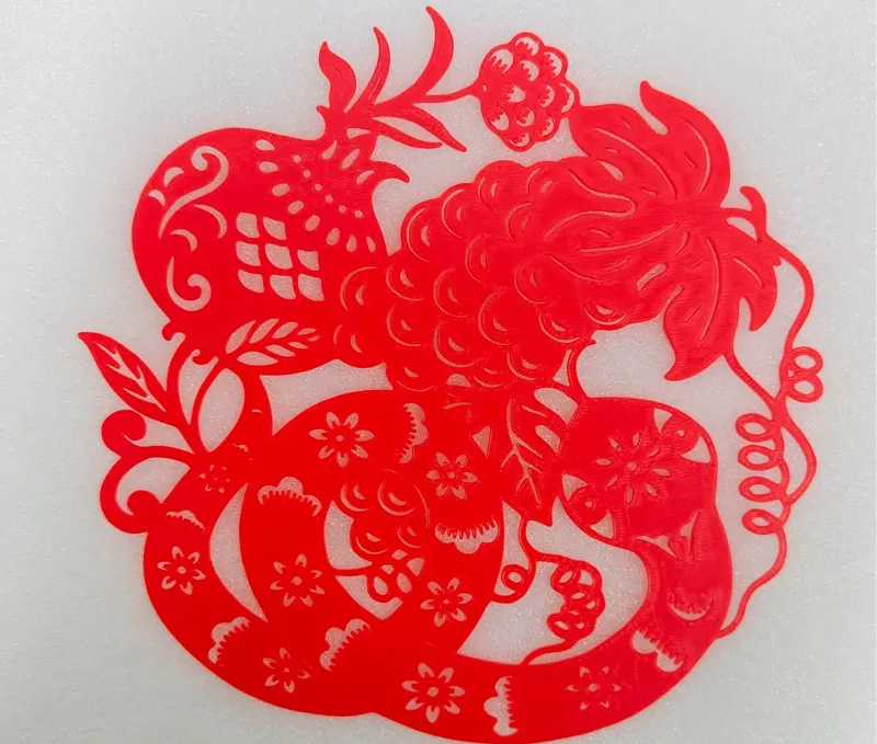 瑞蛇兆丰年-春节剪纸窗花