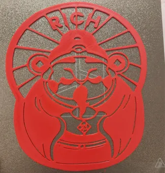 财神爷祝你新年发大财！ 蛇年窗花