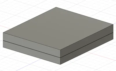 12cm x 14cm box with a chamfered edge 