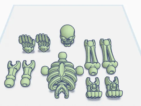 Skeleton puzzle kit