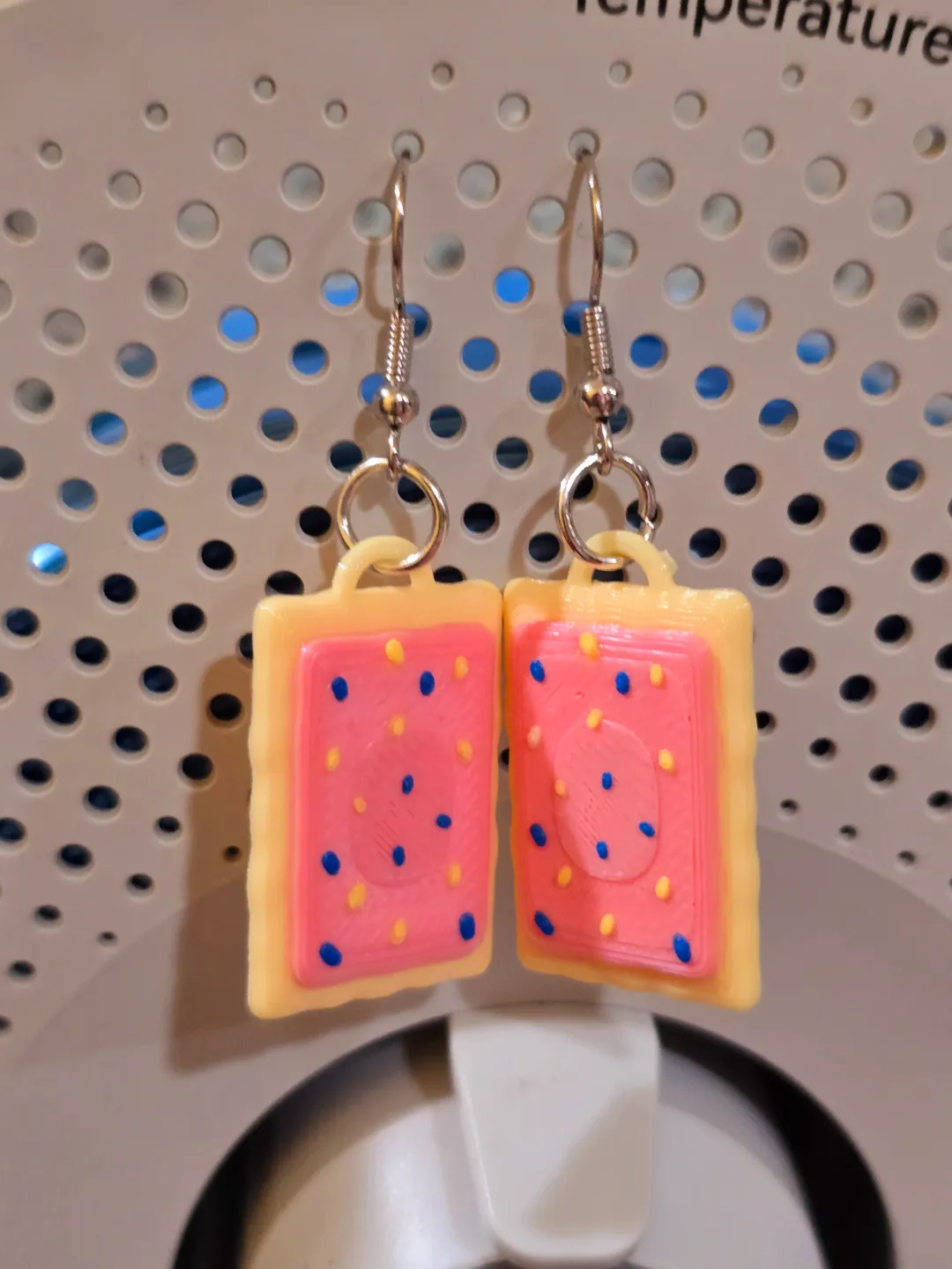 3D Poptart earrings view 2