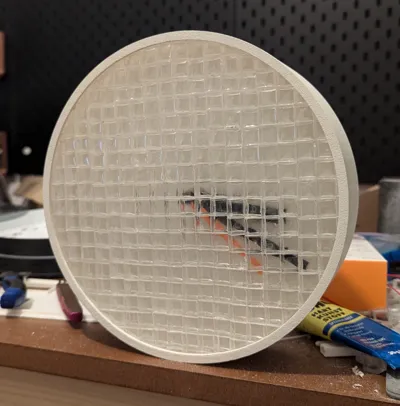 Glass Brick Clock