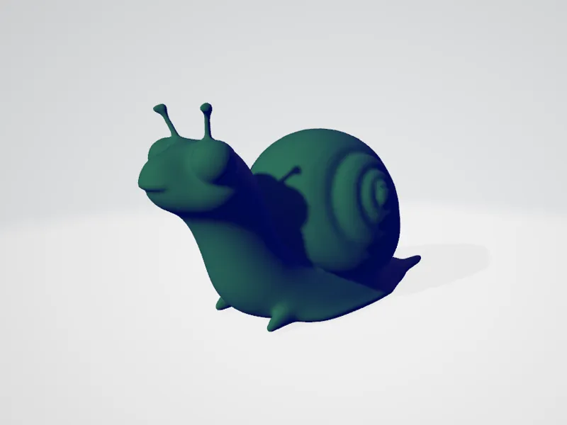 Happy cute snail