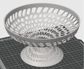 Abstract fruit bowl