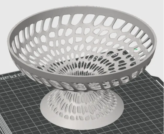 Abstract fruit bowl