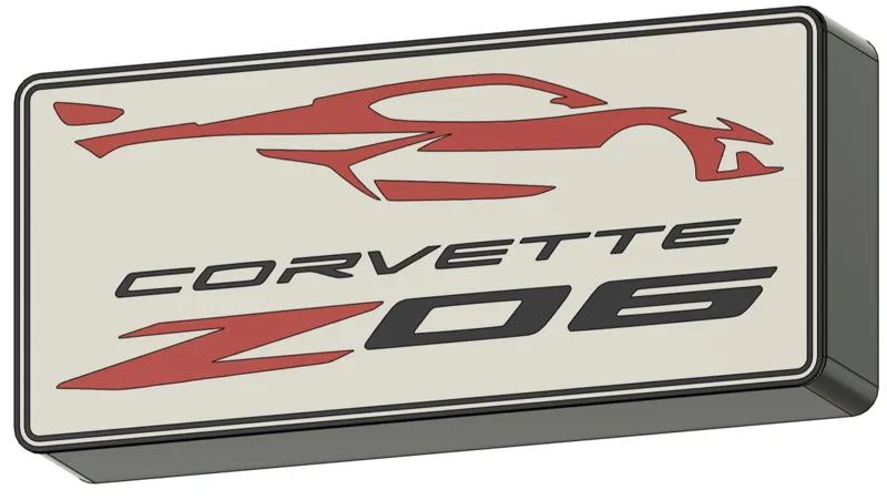 C8 Z06 Corvette Light Box