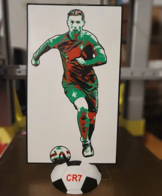 Cristiano Ronaldo Art with stand