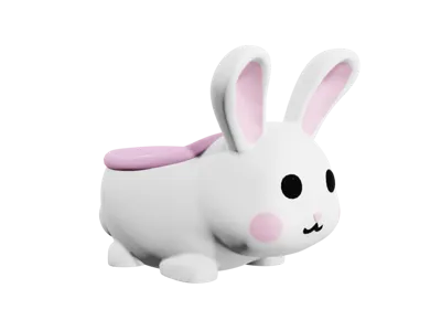 Small bunny-shaped pot