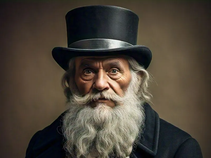 Old man with tophat