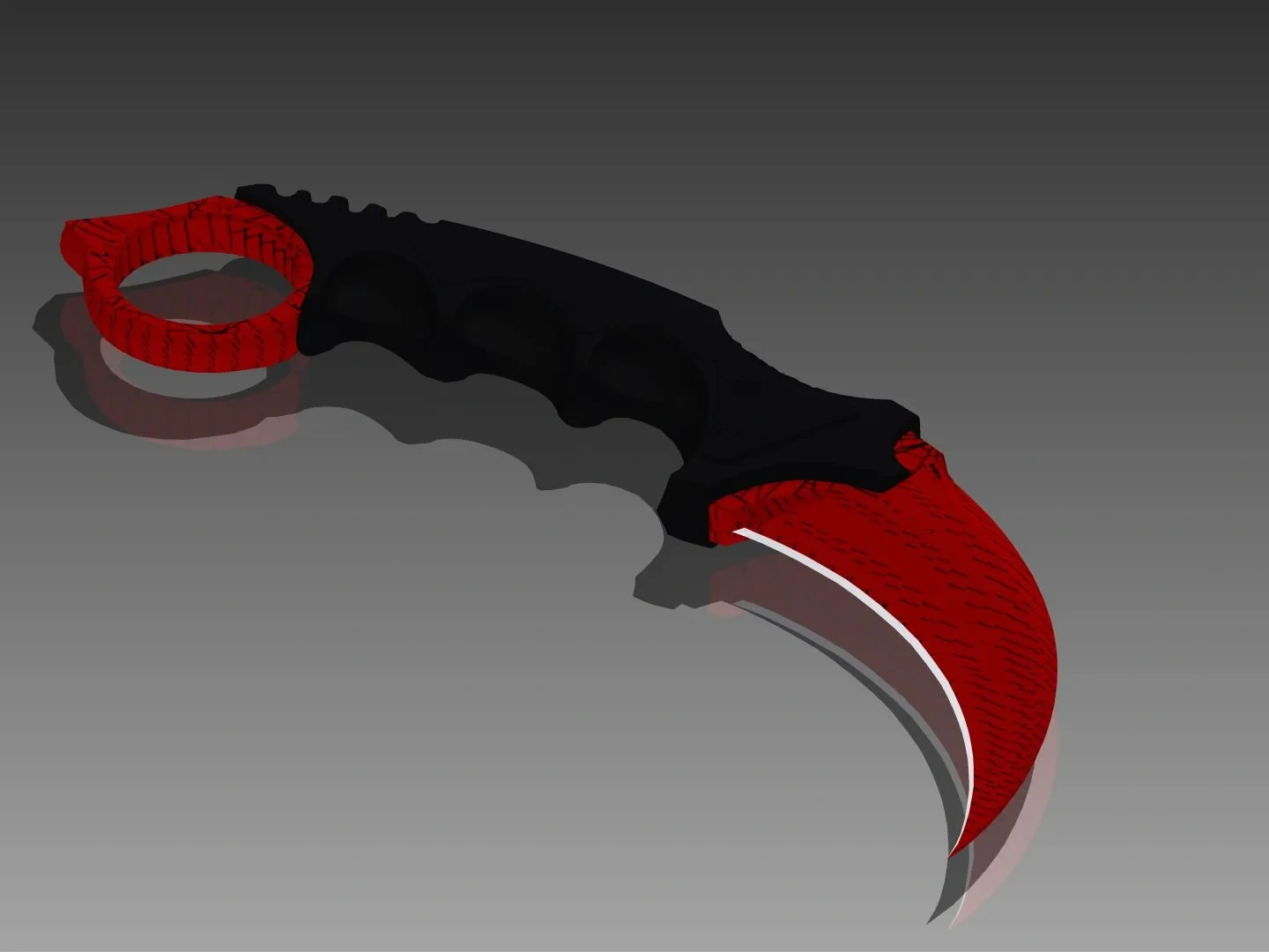 CSGO knife model, disassembled for printing, no multi-color needed by ...