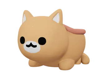 Small kitten shaped pot