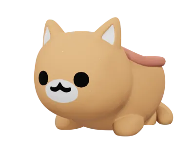Small kitten shaped pot