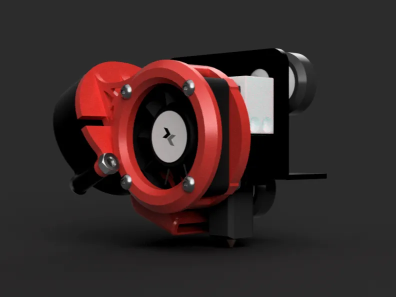 Mini Turbo Fan Mount for Bambulab Hotend Adapter