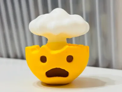 Emoji Head Exploding Figurine