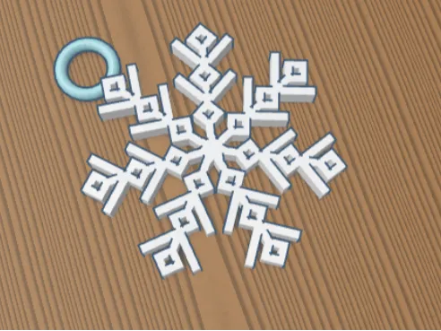 Snowflake decoration for Christmass