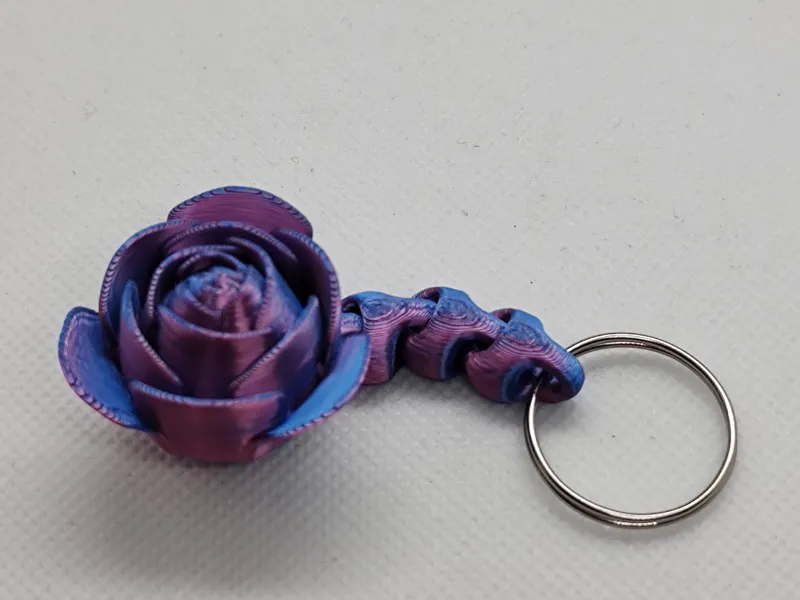 Rose keychain