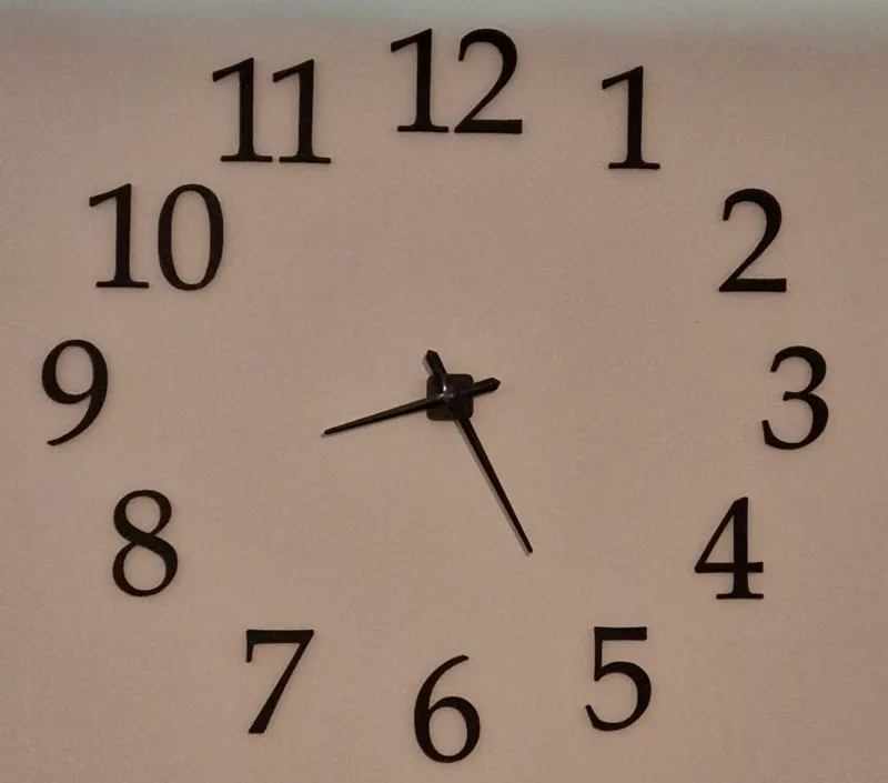 minimalistic scalable wallclock 