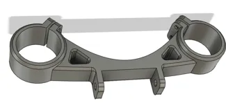 Mount for led light on a bike fork legs