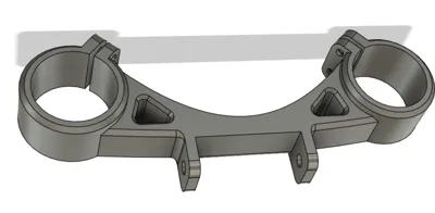 Mount for led light on a bike fork legs