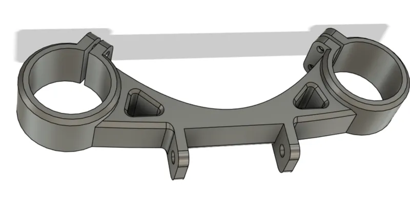 Mount for led light on a bike fork legs
