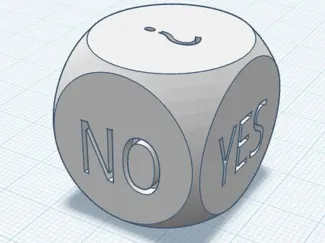 Yes-No-Maybe Dice