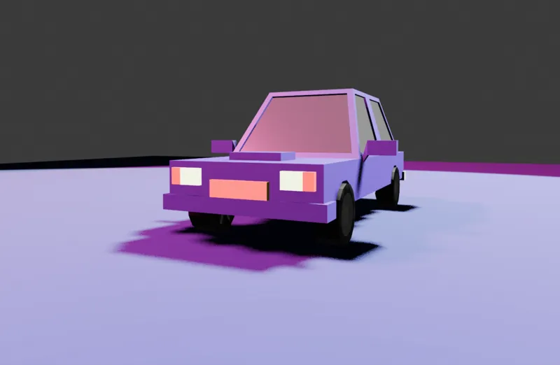 Low poly Car model cool