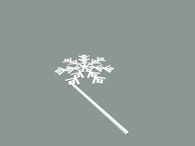 Snowflake for Photo Booth