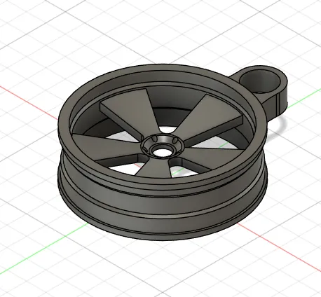 Rim Keychain_5 Spoke