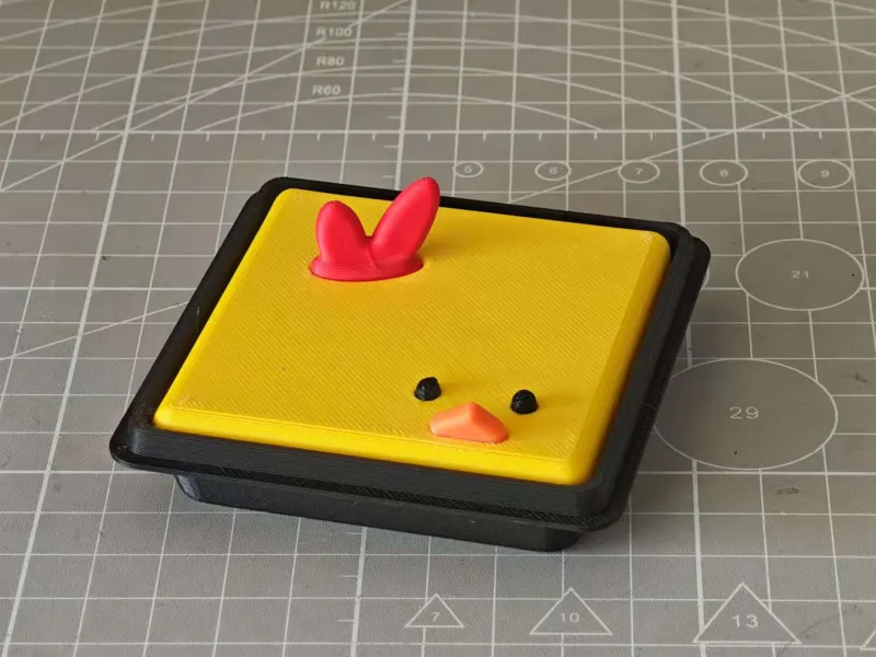 扁扁小鸡慕斯实体版冰箱贴