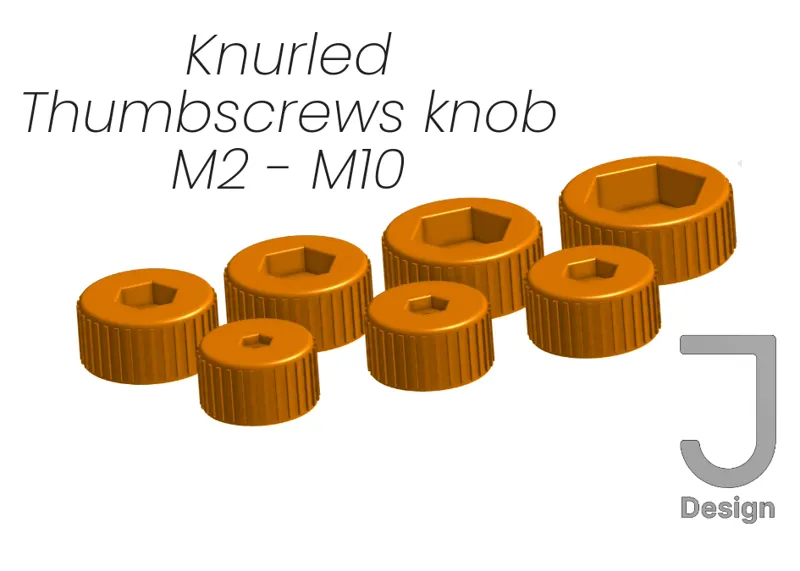 Knurled Thumbscrews knob M2 - M10