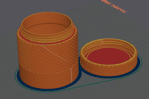 Boîte cylindrique à visser