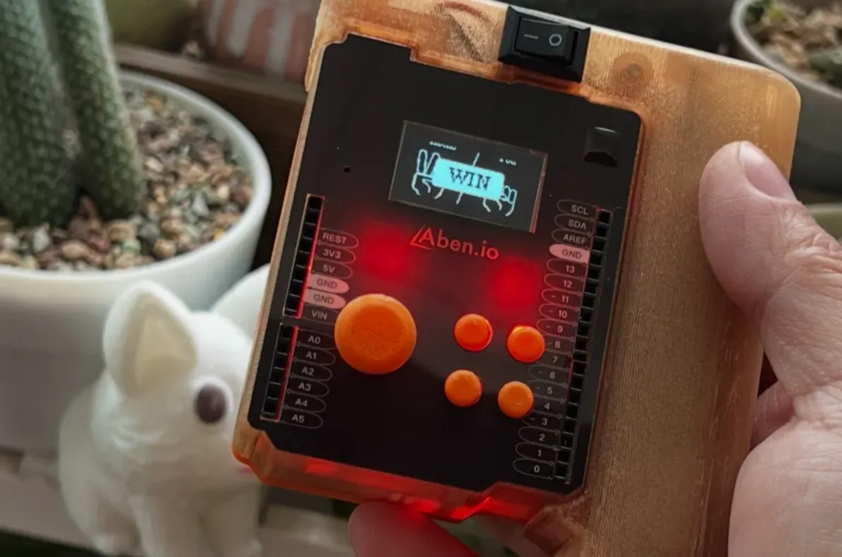 Abeno: An Arduino Uno-based handheld game console (GameBoy) by 阿笨 ...