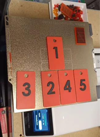 number tags