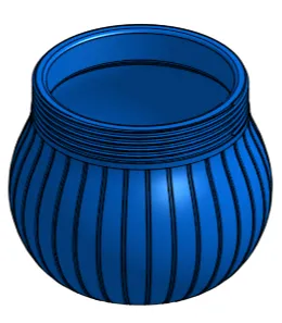 Cylinder with threads