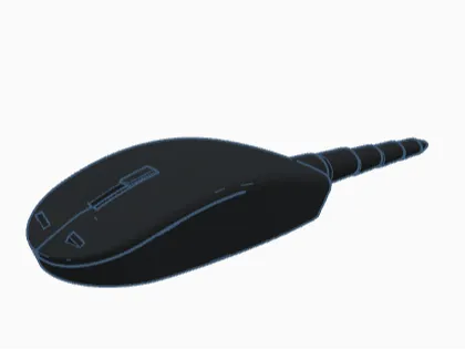 Mouse with articulated tail