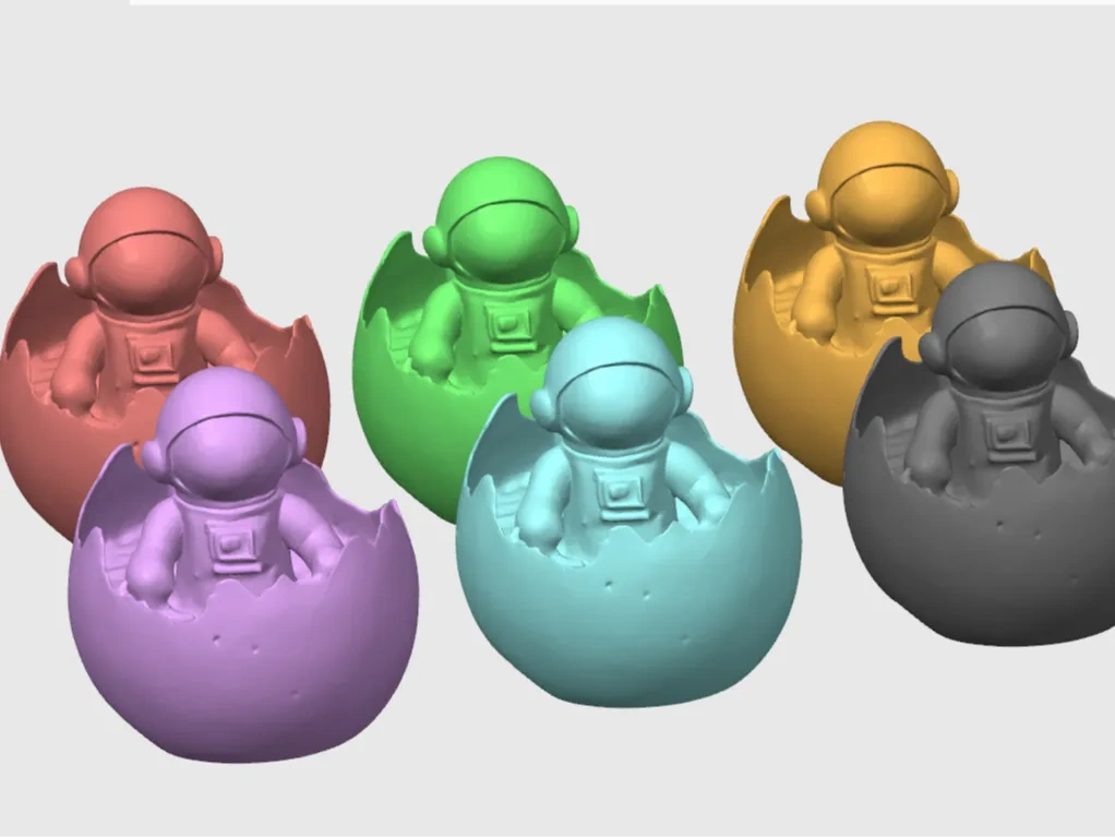 Eggshell Astronaut by xiaoyu MakerWorld: Download Free 3D Models