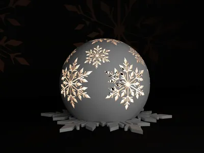 Snowflake Candle Holder  
