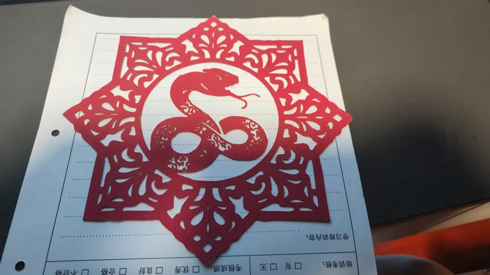 Snake Window Display Traditional Snake Year Window Decorations by 熊小猫 - MakerWorld